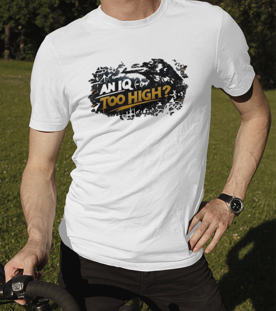 An Iq Too High? Retro Distressed T-Shirt