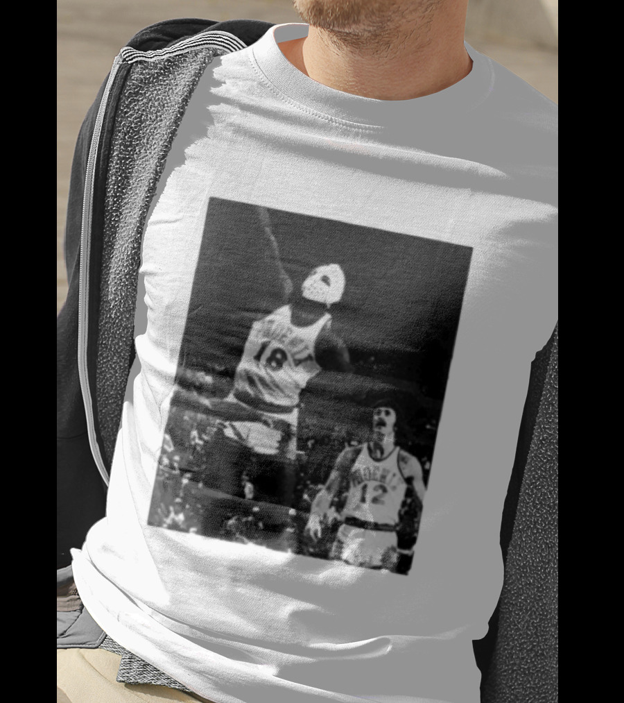 Curtis Perry Wearing Hockey Mask During Phoenix Suns NBA Game T-Shirt