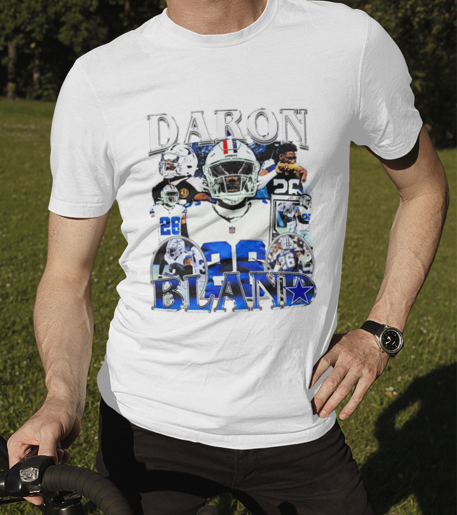 Daron Bland Dallas Cowboys 26 NFL Star Player Collage T-Shirt