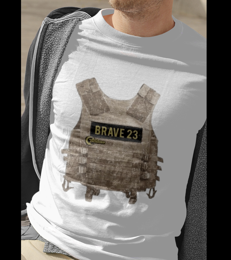 Awesome Camouflage Brave 23 Excellence Tactical Vest T-Shirt