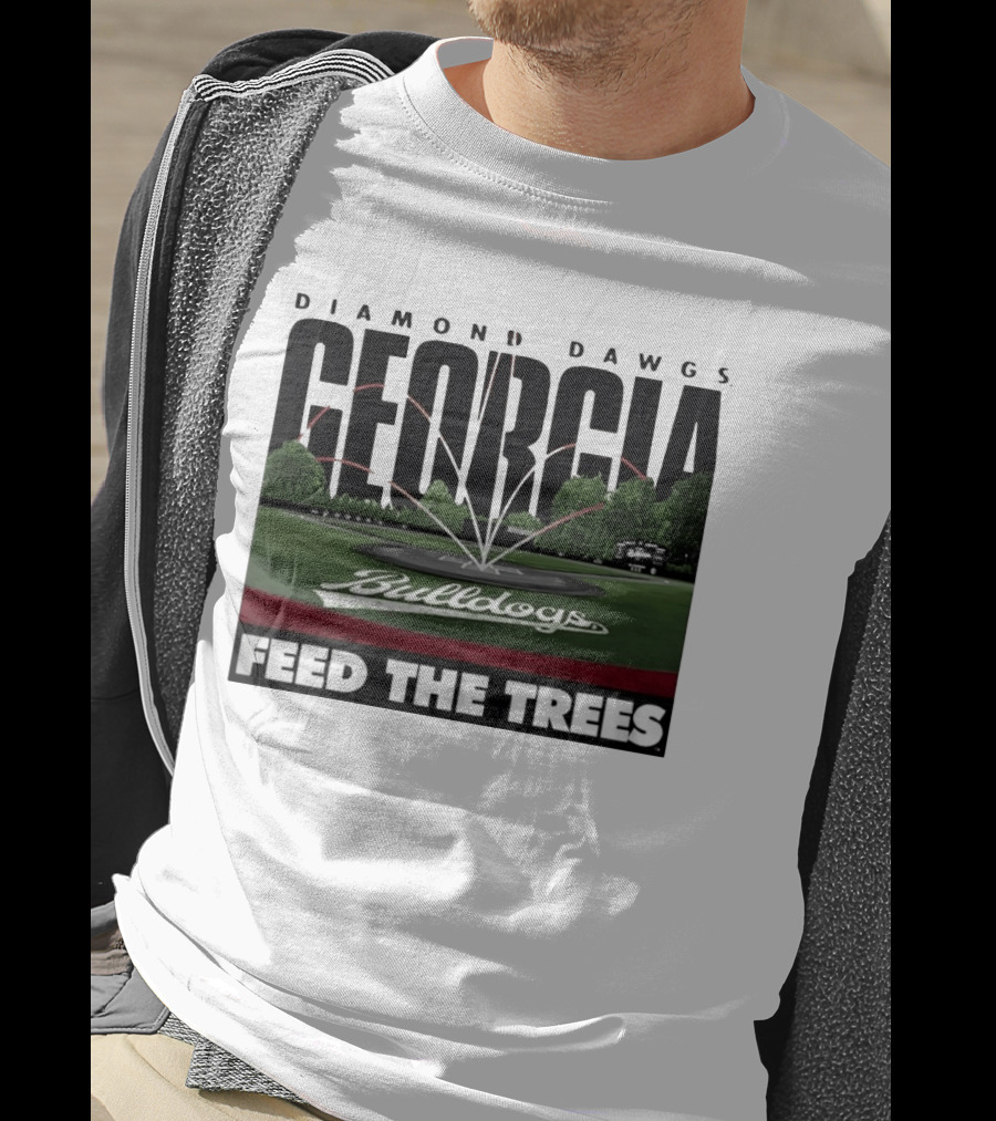 Diamond Dawgs Georgia Bulldogs Baseball Feed The Trees T-Shirt
