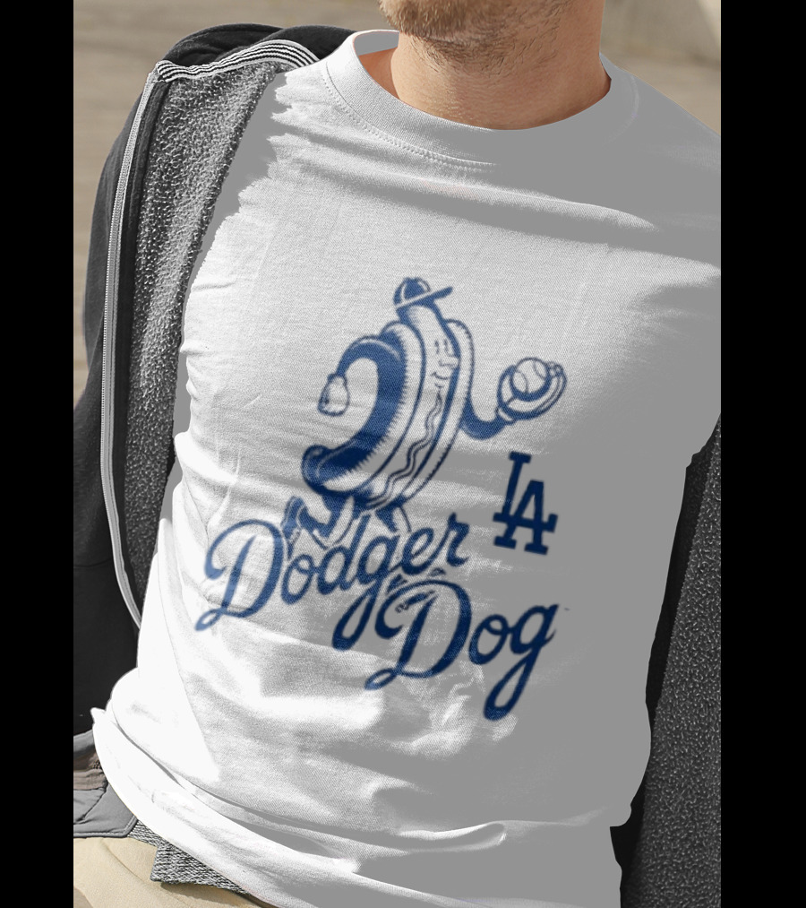 Dodger Dog LA Dodgers Hot Dog Baseball T-Shirt