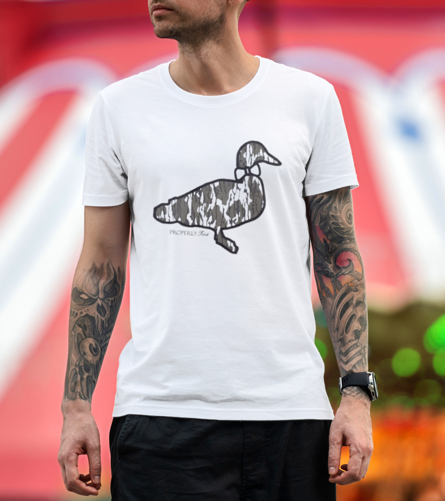 Duck Silhouette Camo Wildlife T-Shirt