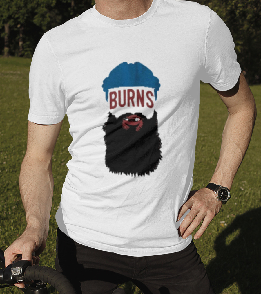 Brent Burns Beard Blue And Red Text Colorado Hockey Fan T-Shirt