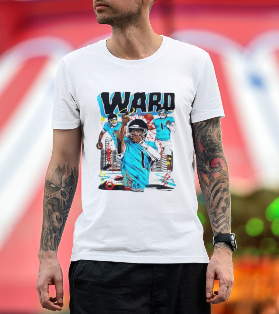 Tennessee Titans Ward Player Cartoon Comic T-Shirt