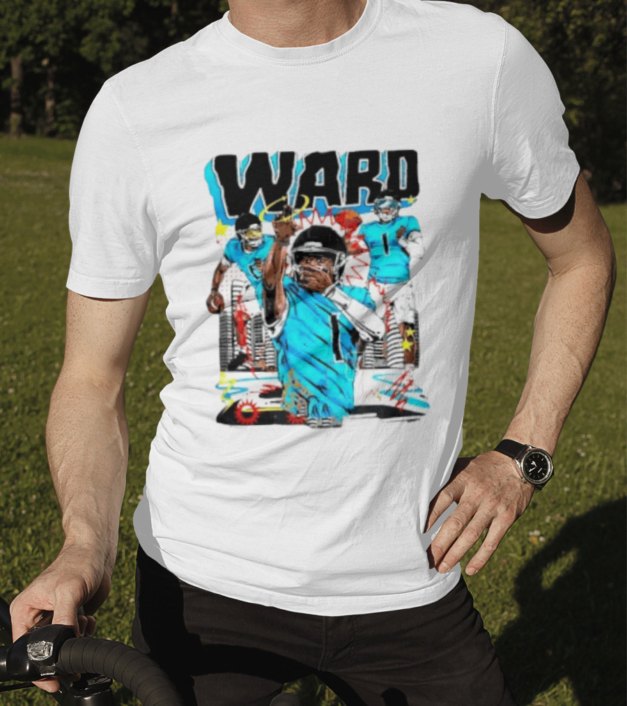Tennessee Titans Ward Player Cartoon Comic T-Shirt