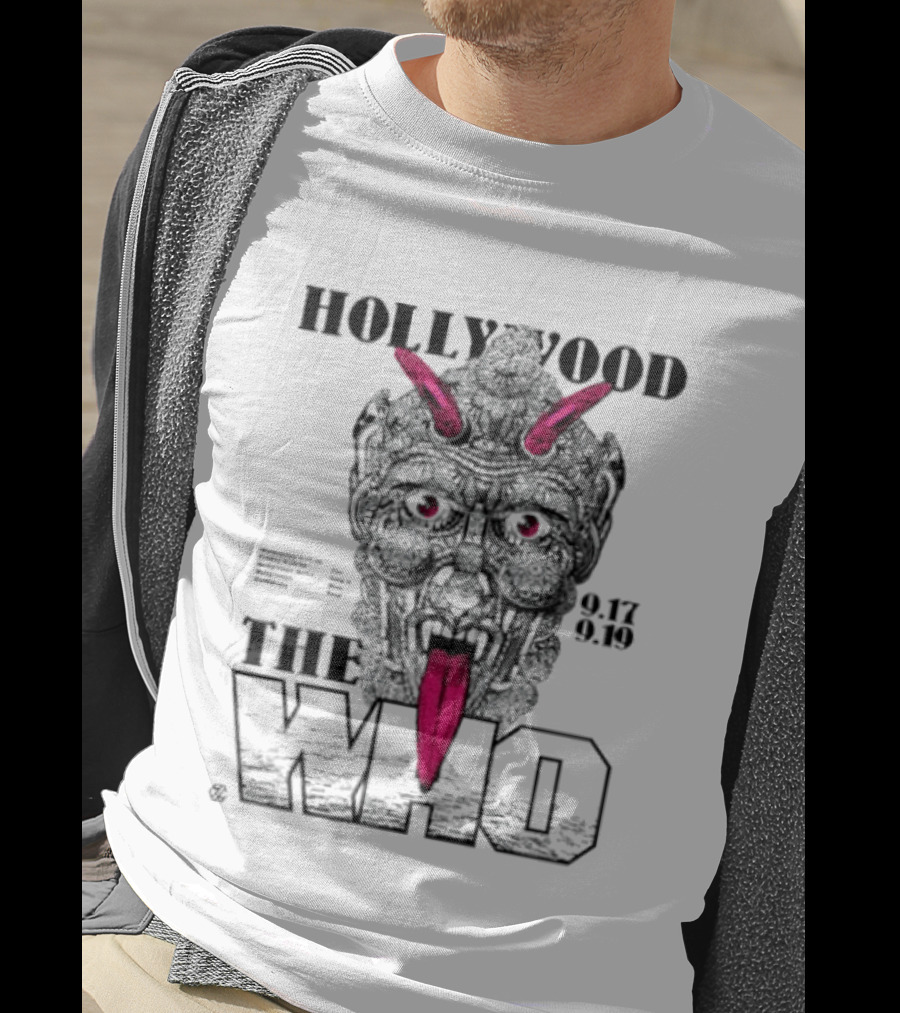 Hollywood The Who Los Angeles 2025 Demon Face 9.17 9.18 T-Shirt