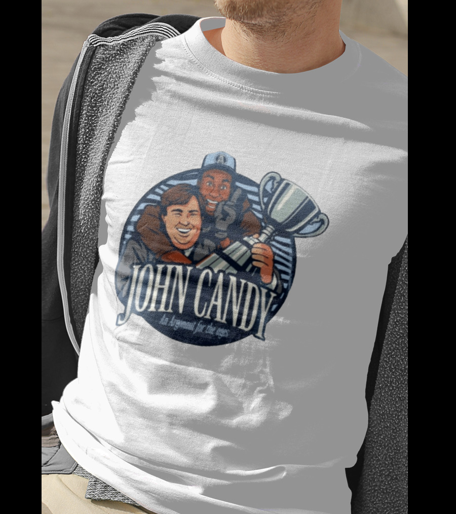 John Candy CFL Argonaut Icon Holding Trophy T-Shirt