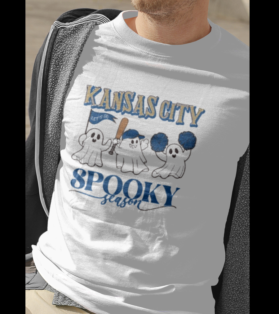 Kansas City Royals Spooky Season Ghosts Baseball Halloween T-Shirt