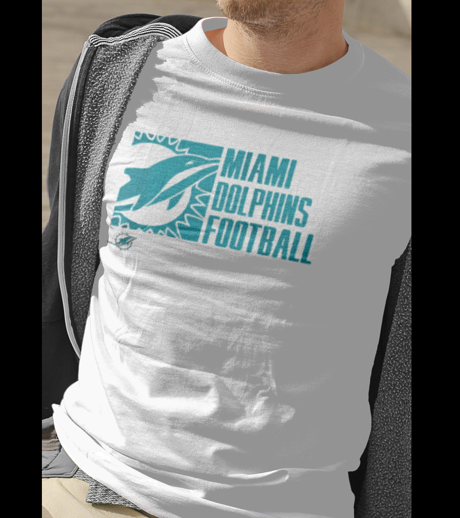 Miami Dolphins Football Fan Apparel Post Game Wear T-Shirt