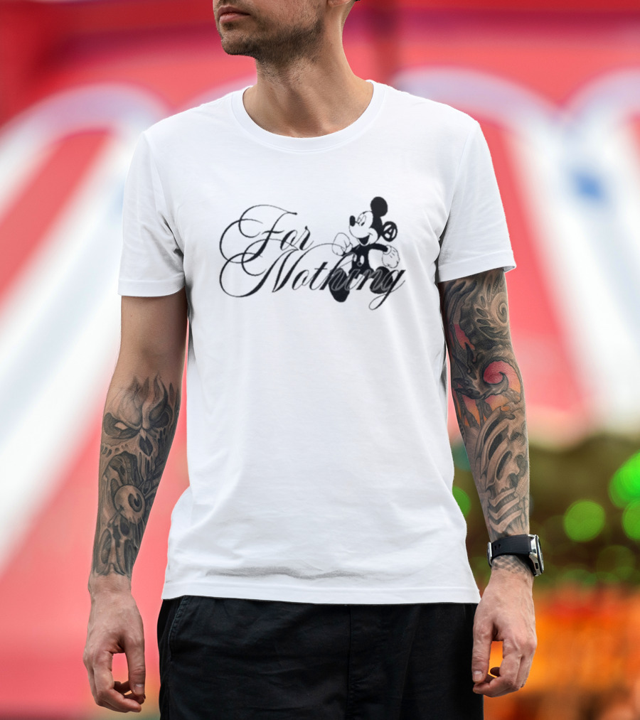 Mickey Mouse Nine Vicious For Nothing Tour 2025 For Nothing T-Shirt
