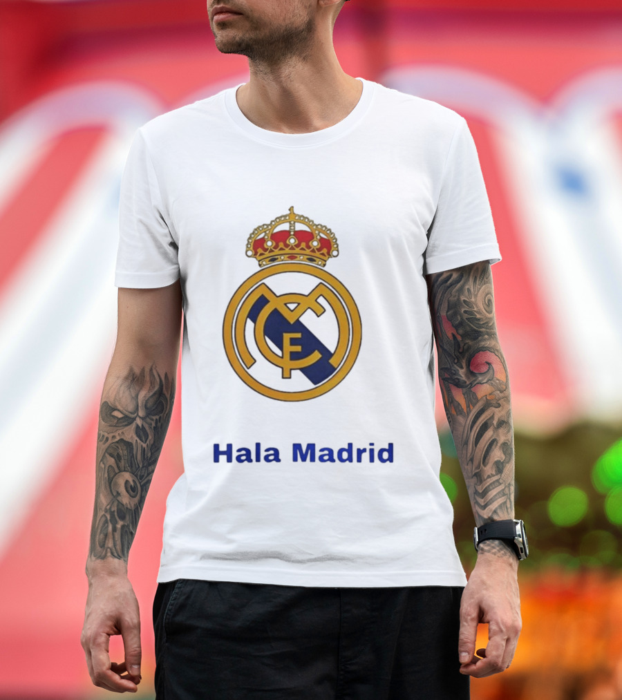 Hala Madrid Real Madrid CF Crest Spain Football Club T-Shirt