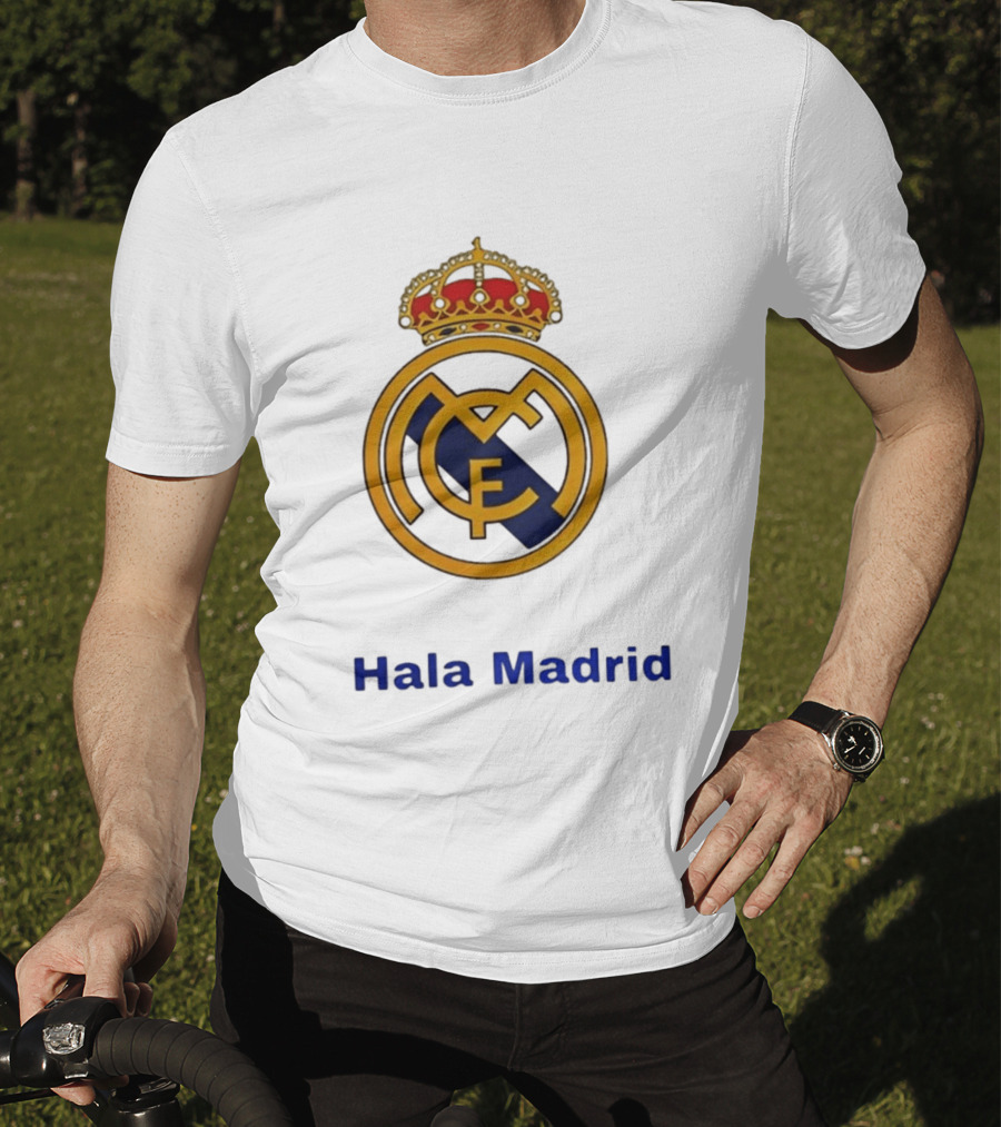 Hala Madrid Real Madrid CF Crest Spain Football Club T-Shirt