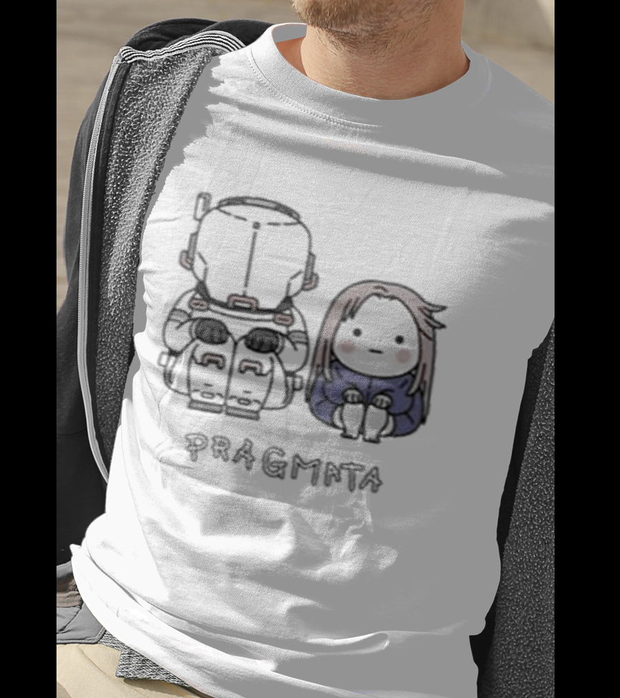 Pragmata Hugh Diana Sitting Together T-Shirt