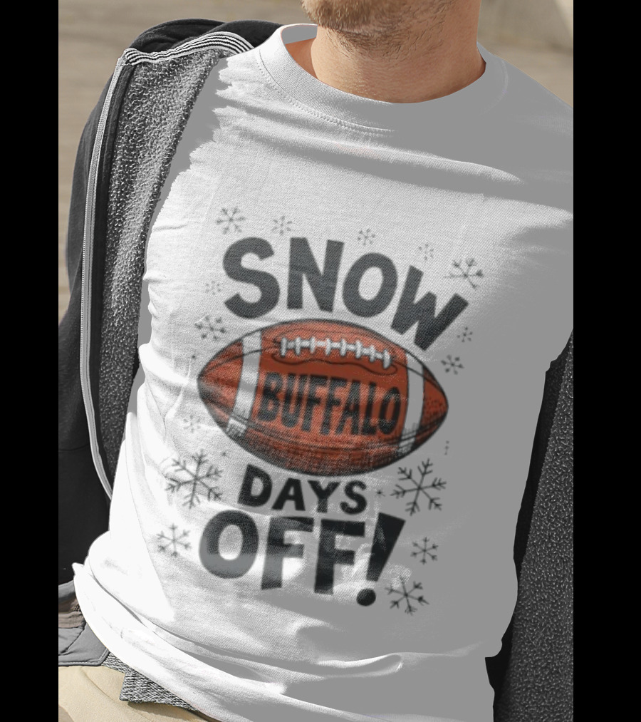 Snow Buffalo Days Off Buffalo Football Snowflake T-Shirt