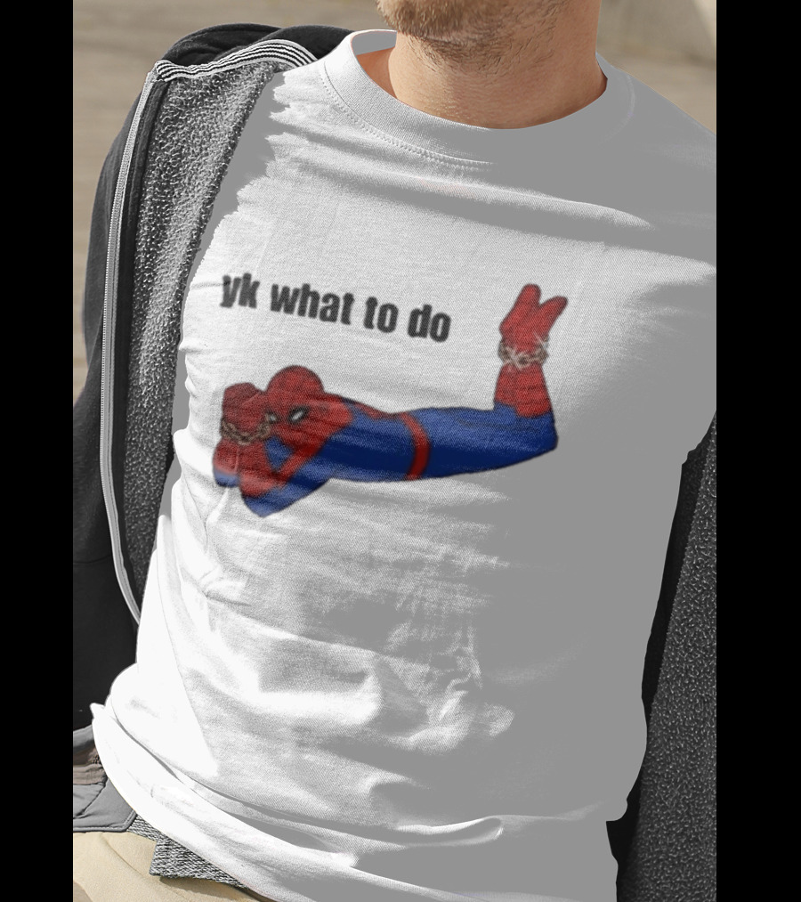 Spooderman YK What To Do Meme T-Shirt