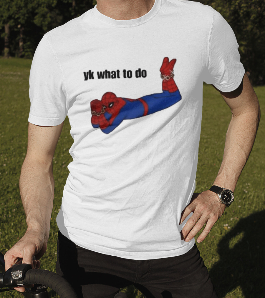 Spooderman YK What To Do Meme T-Shirt