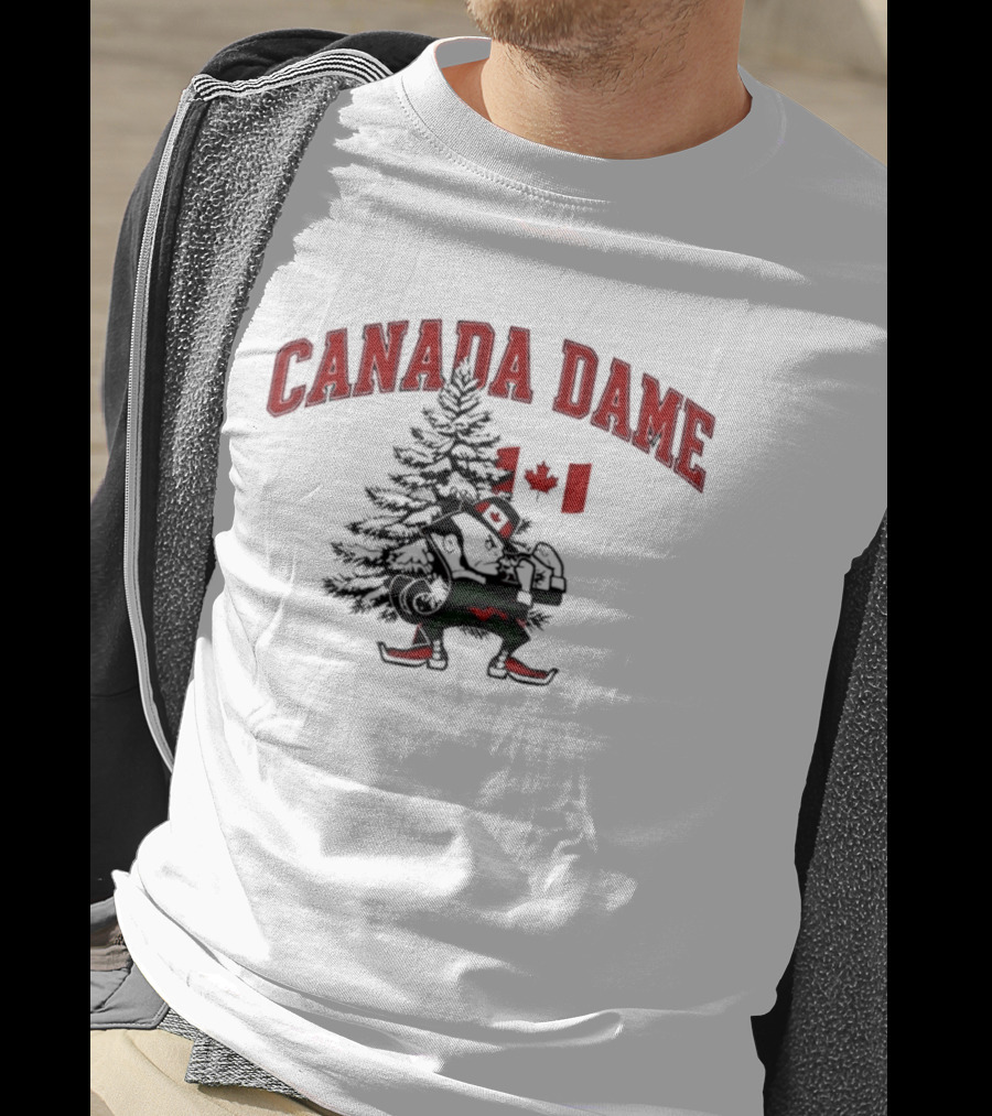 Canada Dame Canadian Christmas Tree Notre Dame Fighting Irish T-Shirt