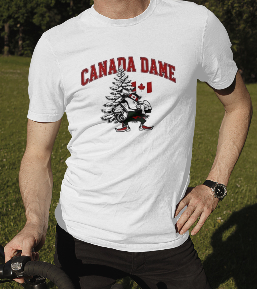Canada Dame Canadian Christmas Tree Notre Dame Fighting Irish T-Shirt