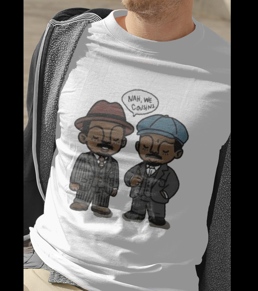 Original Sinners Nah We Cousins 2025 Two Characters In Suits T-Shirt