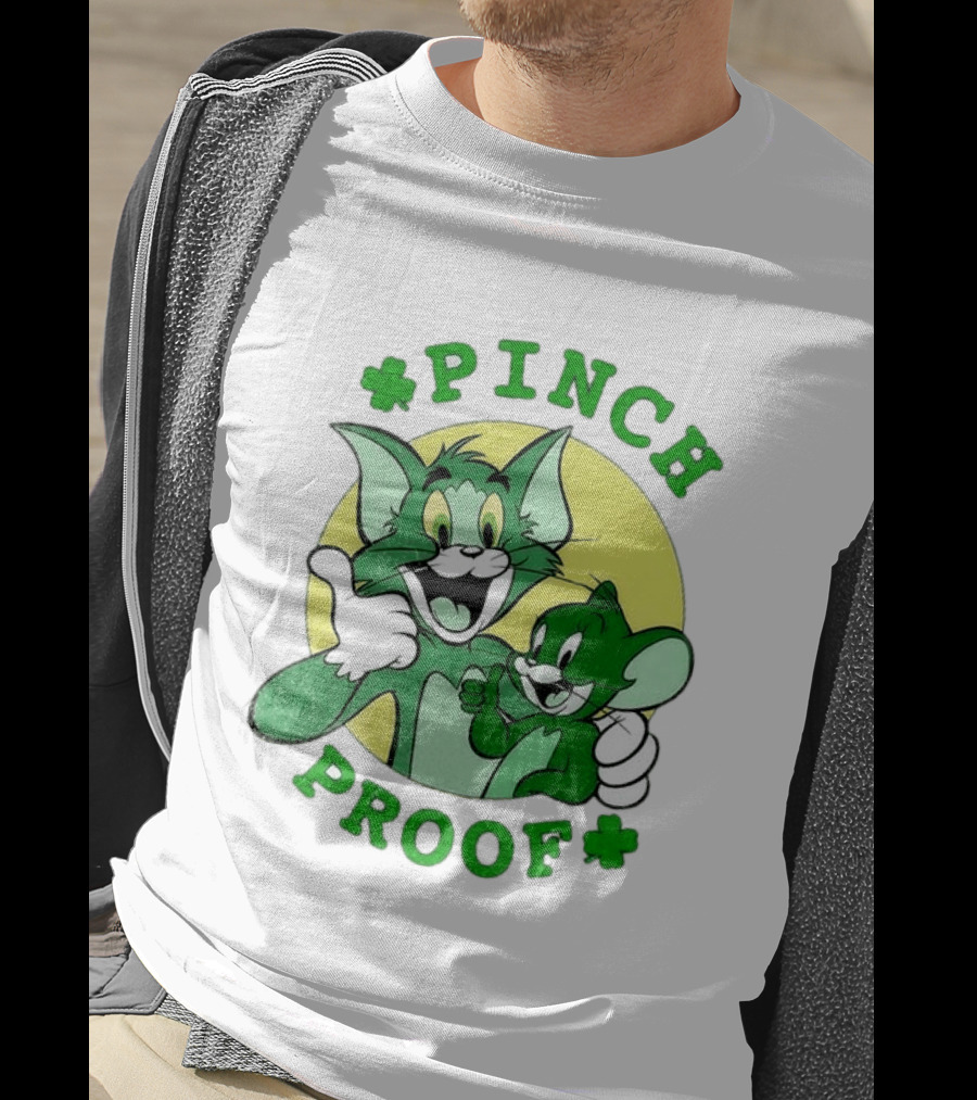 Tom And Jerry Pinch Proof St. Patrick's Day Celebration T-Shirt