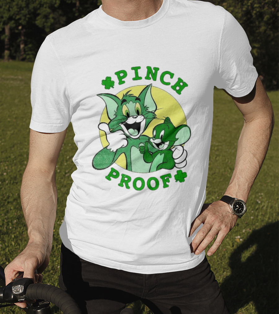 Tom And Jerry Pinch Proof St. Patrick's Day Celebration T-Shirt
