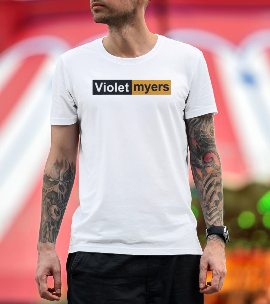 Violet Myers Black And Orange T-Shirt