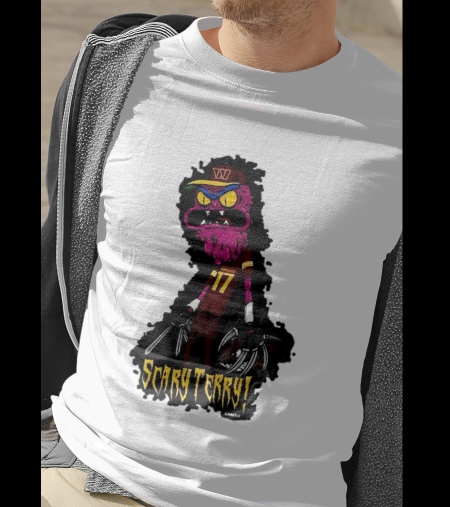 Washington Commanders Scary Terry McLaurin 17 Terrifying Terry T-Shirt