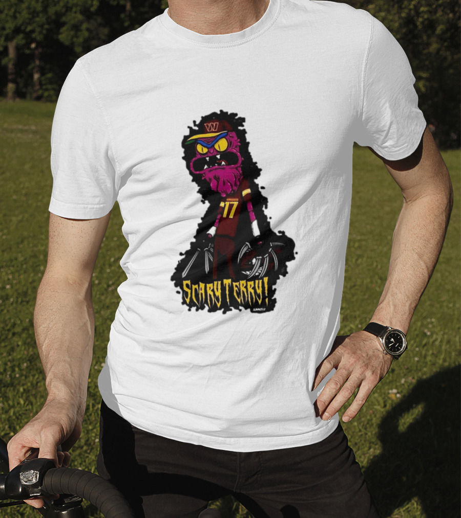 Washington Commanders Scary Terry McLaurin 17 Terrifying Terry T-Shirt