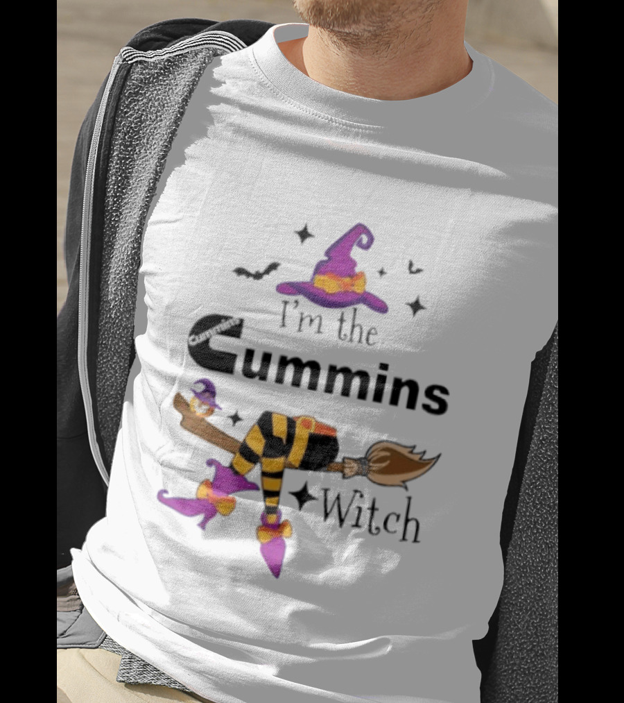 I'm The Cummins Witch Halloween Broomstick Costume T-Shirt