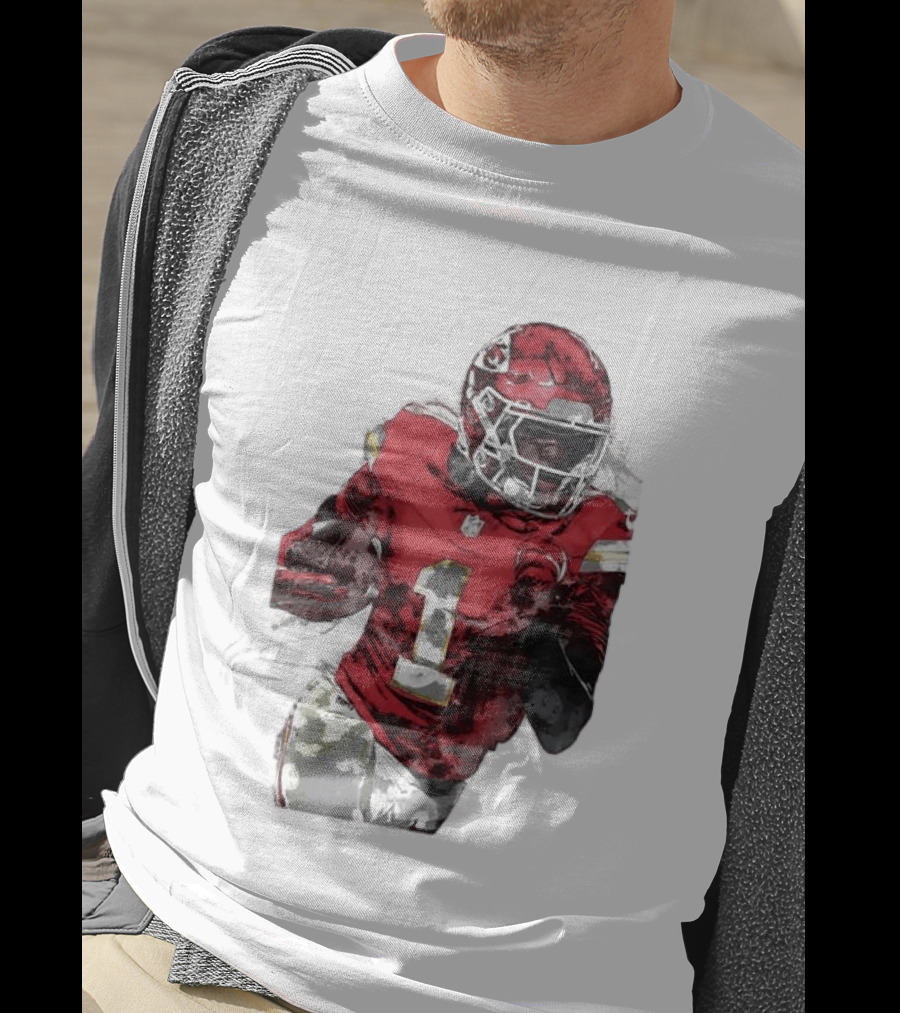 Kansas City Chiefs Xavier Worthy Football Player Number One T-Shirt