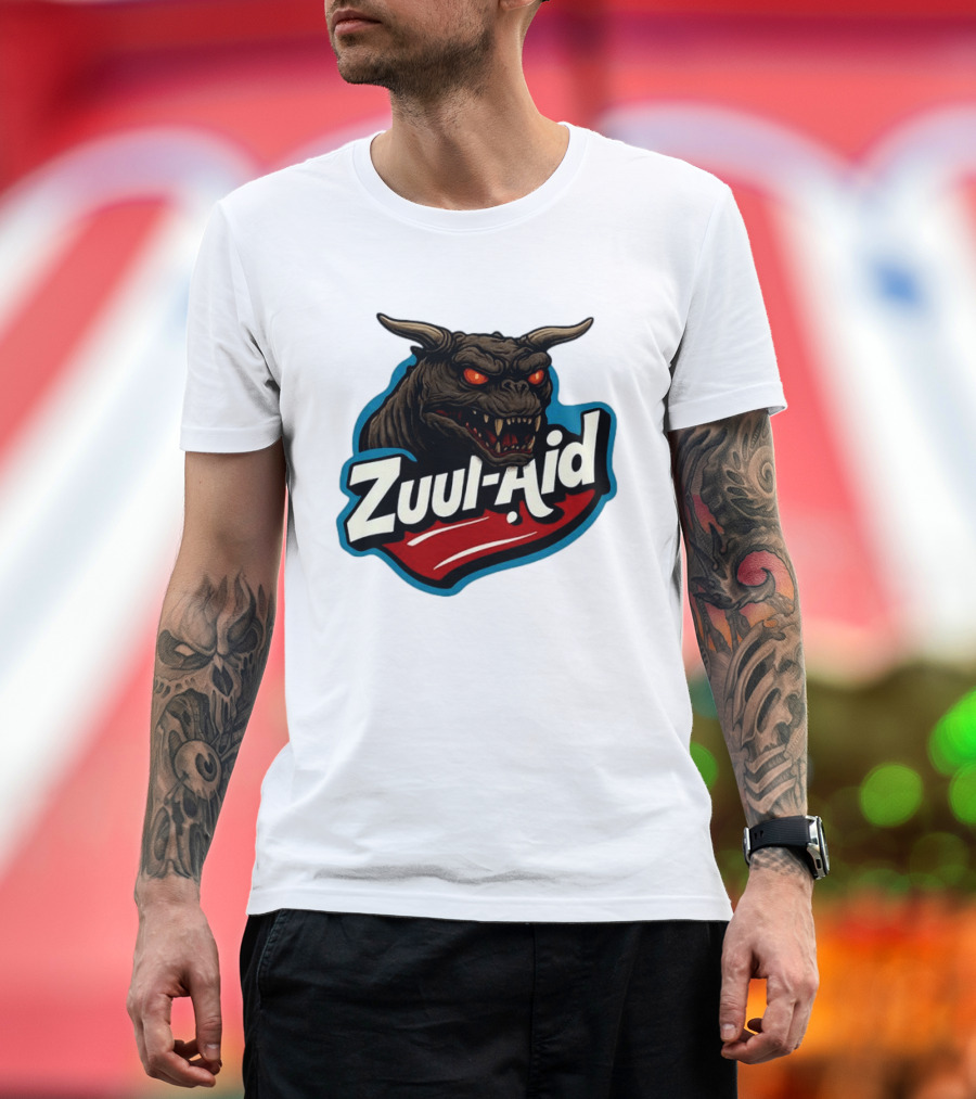 Zuul Aid Ghostbusters Demon Red Eyes Monster T-Shirt