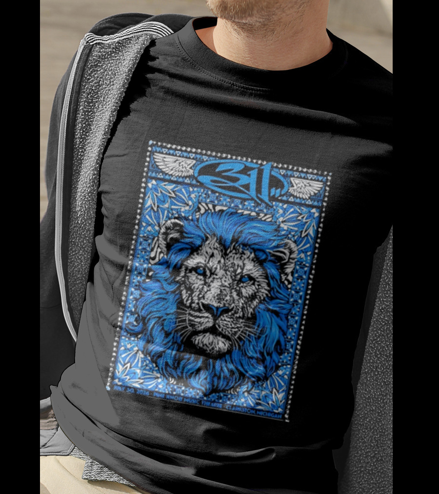 311 Live At Pine Knob Music Theatre July 30 2026 Lion Artwork Clarkson Michigan T-Shirt