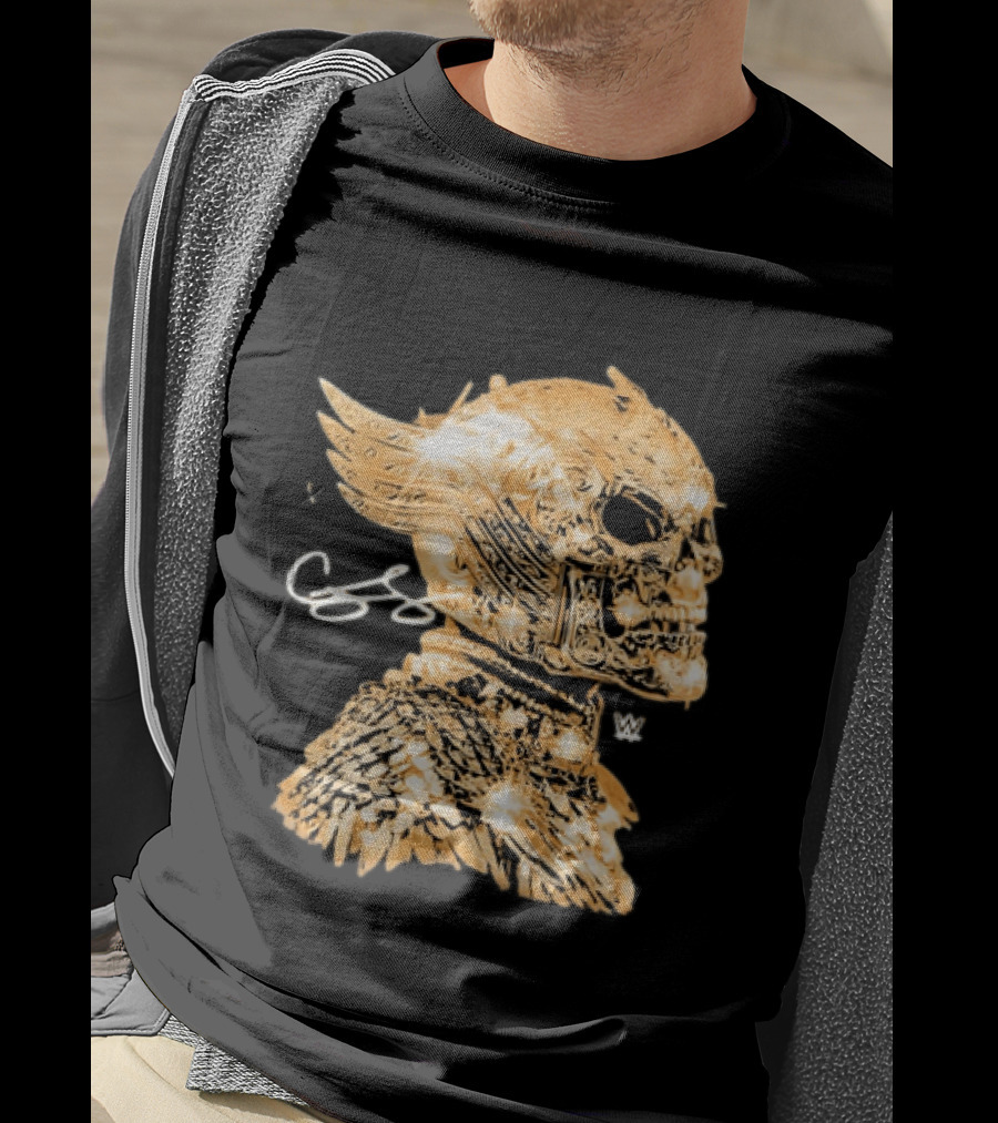 WWE Cody Rhodes American Nightmare Golden Skull T-Shirt