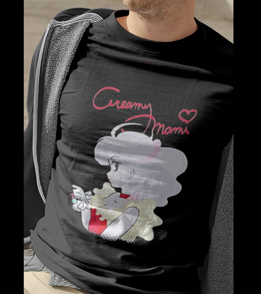 Magical Angel Creamy Mami Anime Character With Heart And Butterfly T-Shirt
