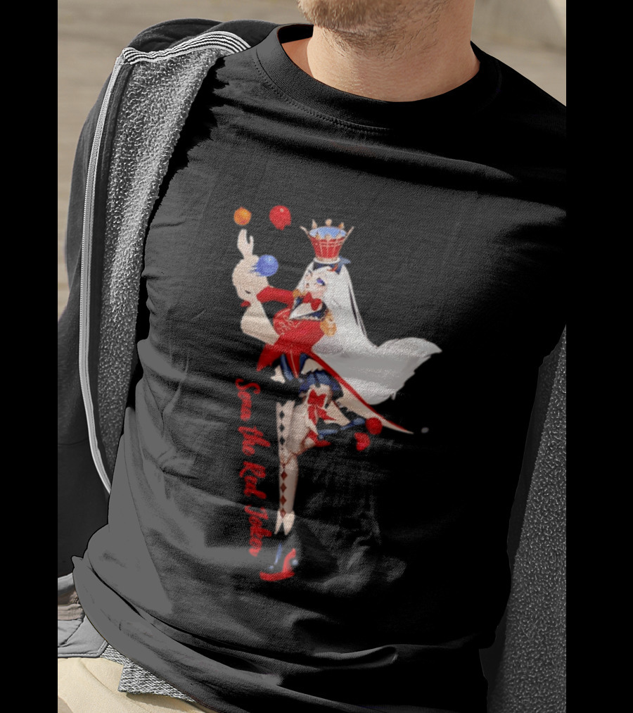 Sena The Red Joker Anime Jester Character With Crown And Juggling Balls T-Shirt