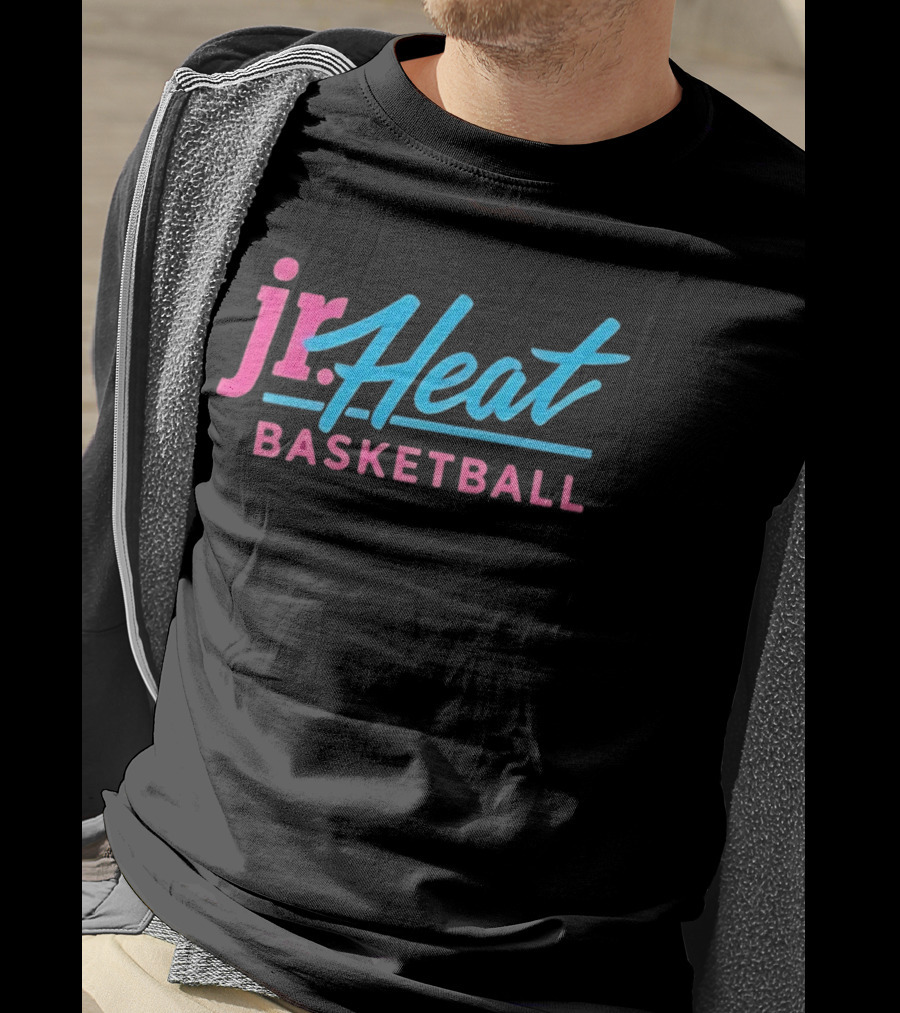 Jr Heat Basketball NBA Youth Sports Bright Neon T-Shirt