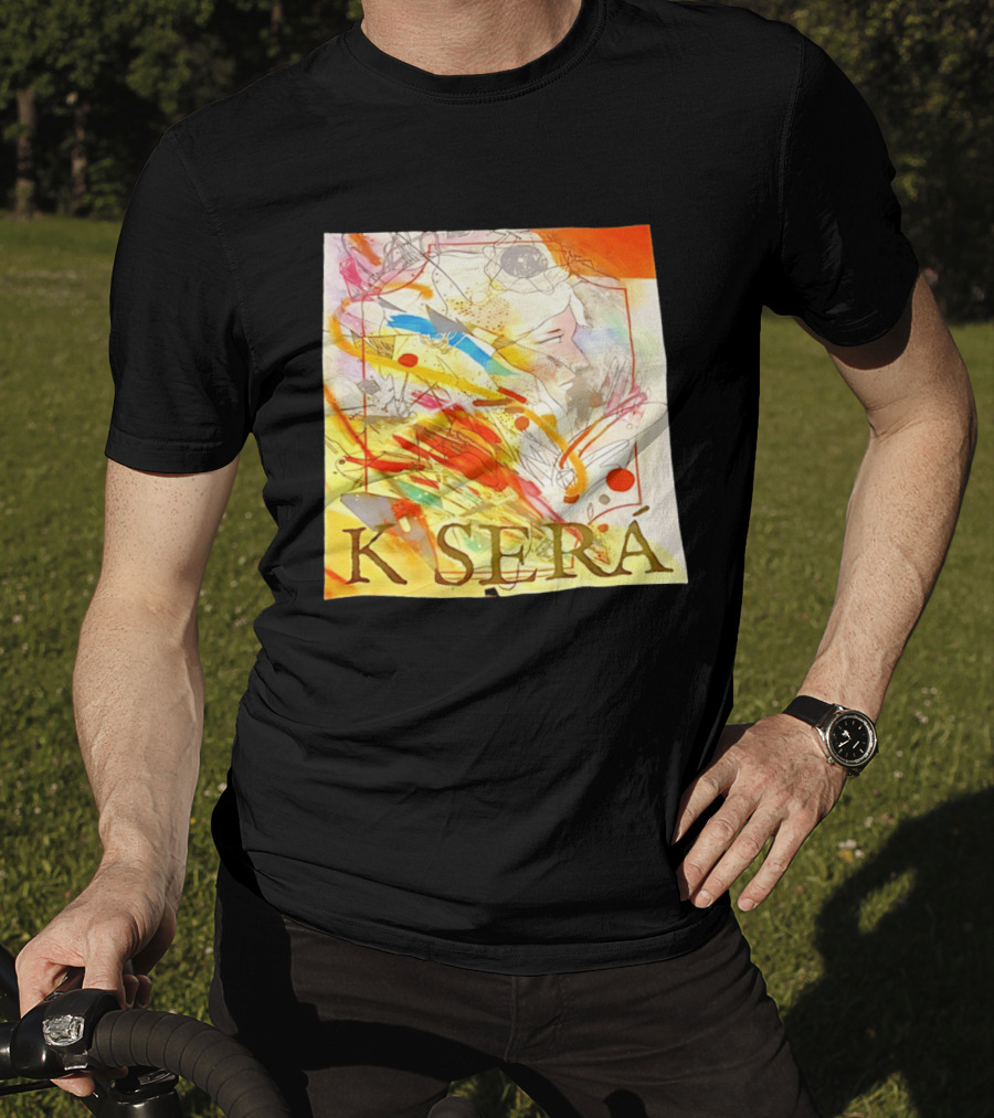 K Será Colorful Abstract Face Expression T-Shirt