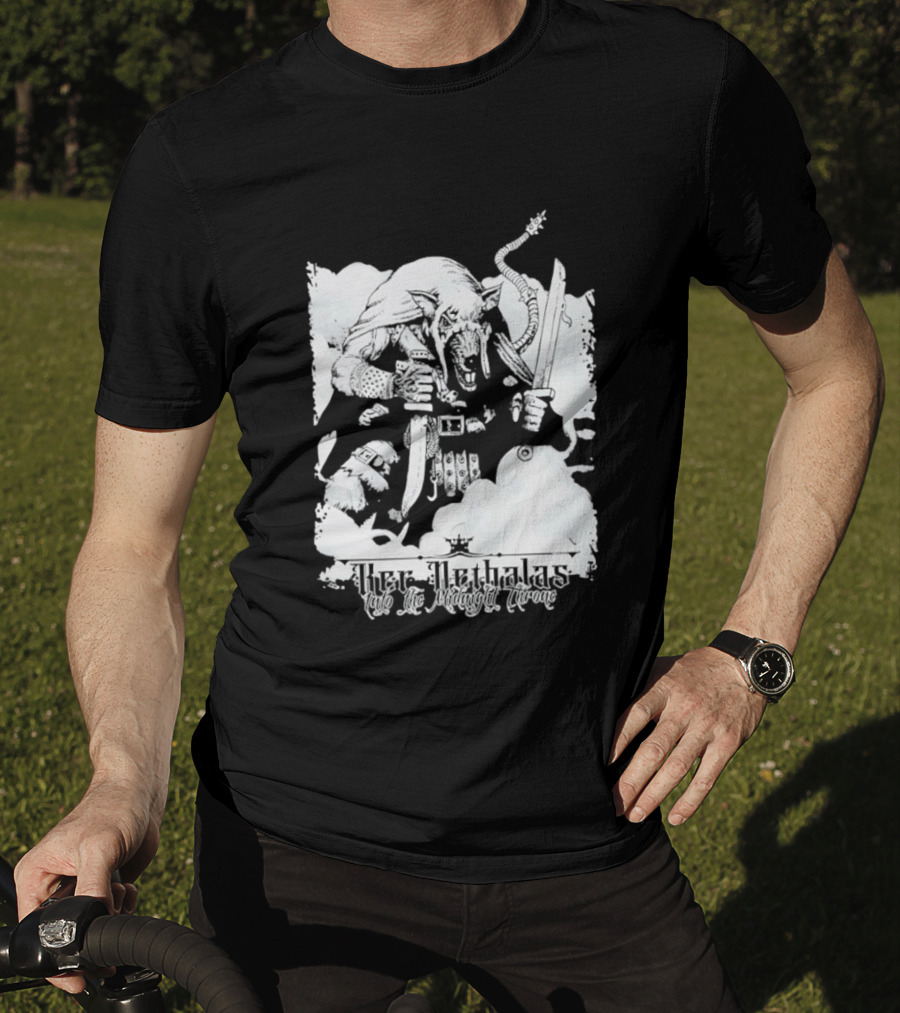 Ker Nethalas Into The Midnight Throne Rat Warrior Sword And Dagger Creature T-Shirt