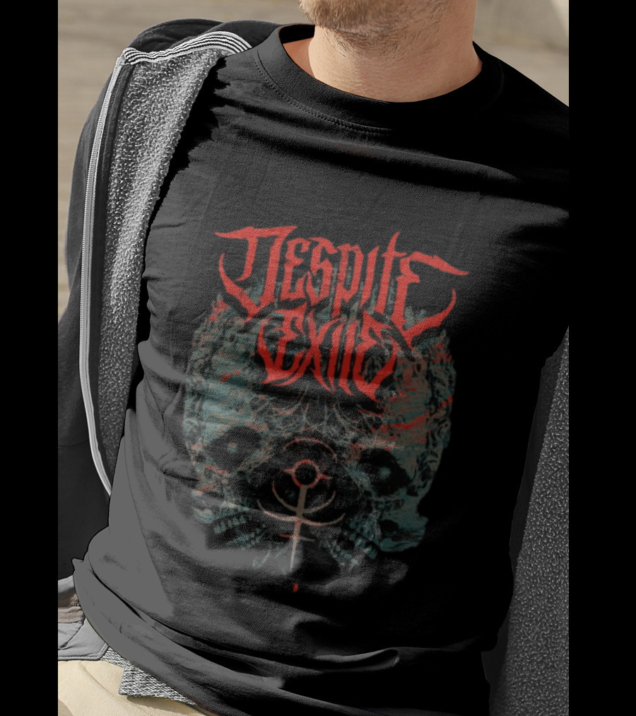 Despite Exile Ever Before Never Again Skull T-Shirt