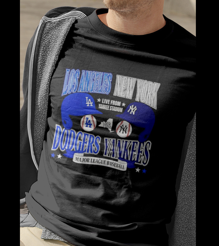 Los Angeles Dodgers Vs New York Yankees Live From Yankee Stadium Major League Baseball T-Shirt