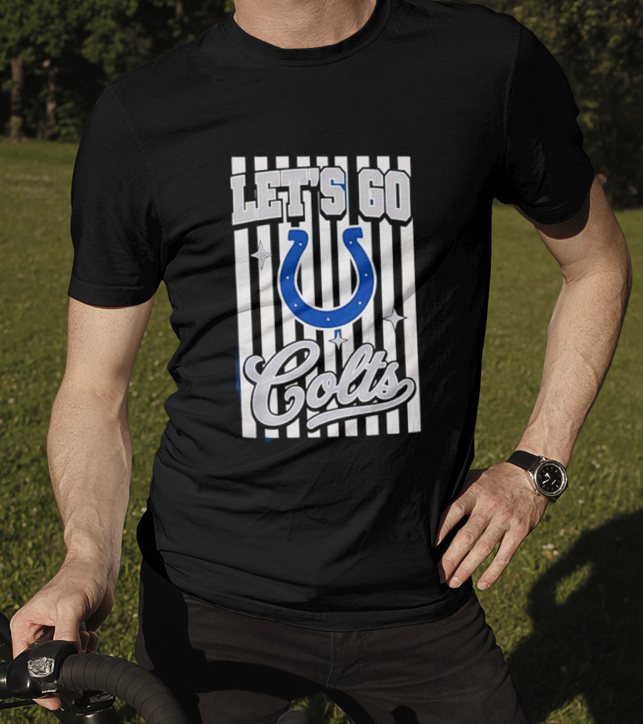 Let's Go Indianapolis Colts Football Colts Horseshoe T-Shirt