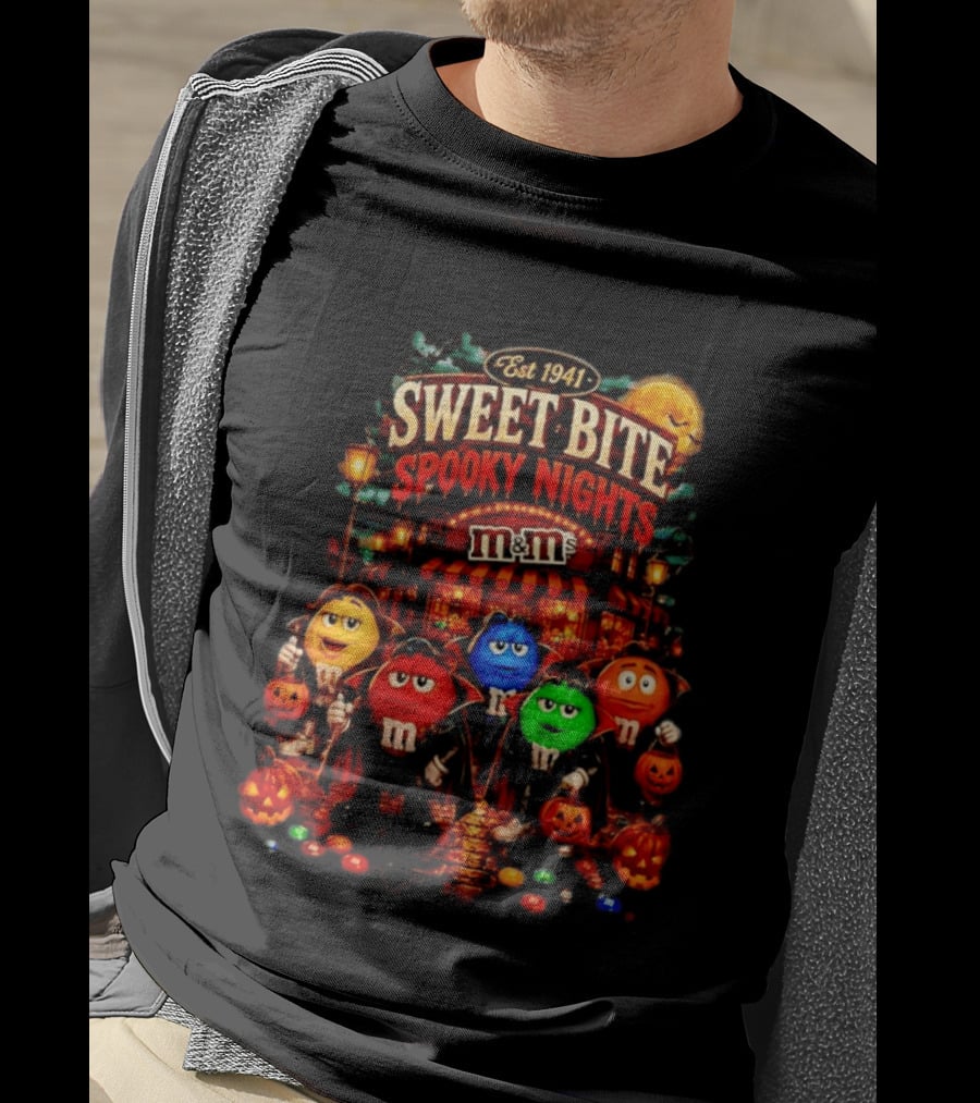 Est 1941 M&M's Sweet Bite Spooky Nights Halloween T-Shirt