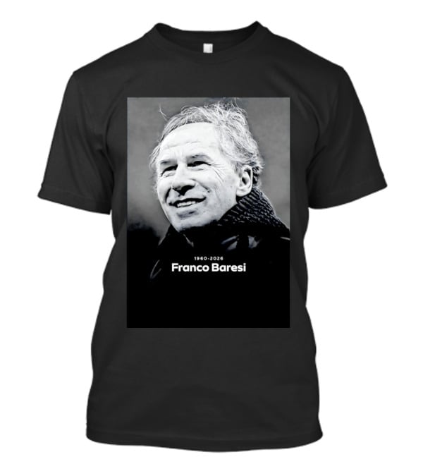 Franco Baresi 1960 2026 Memorial AC Milan T-Shirt