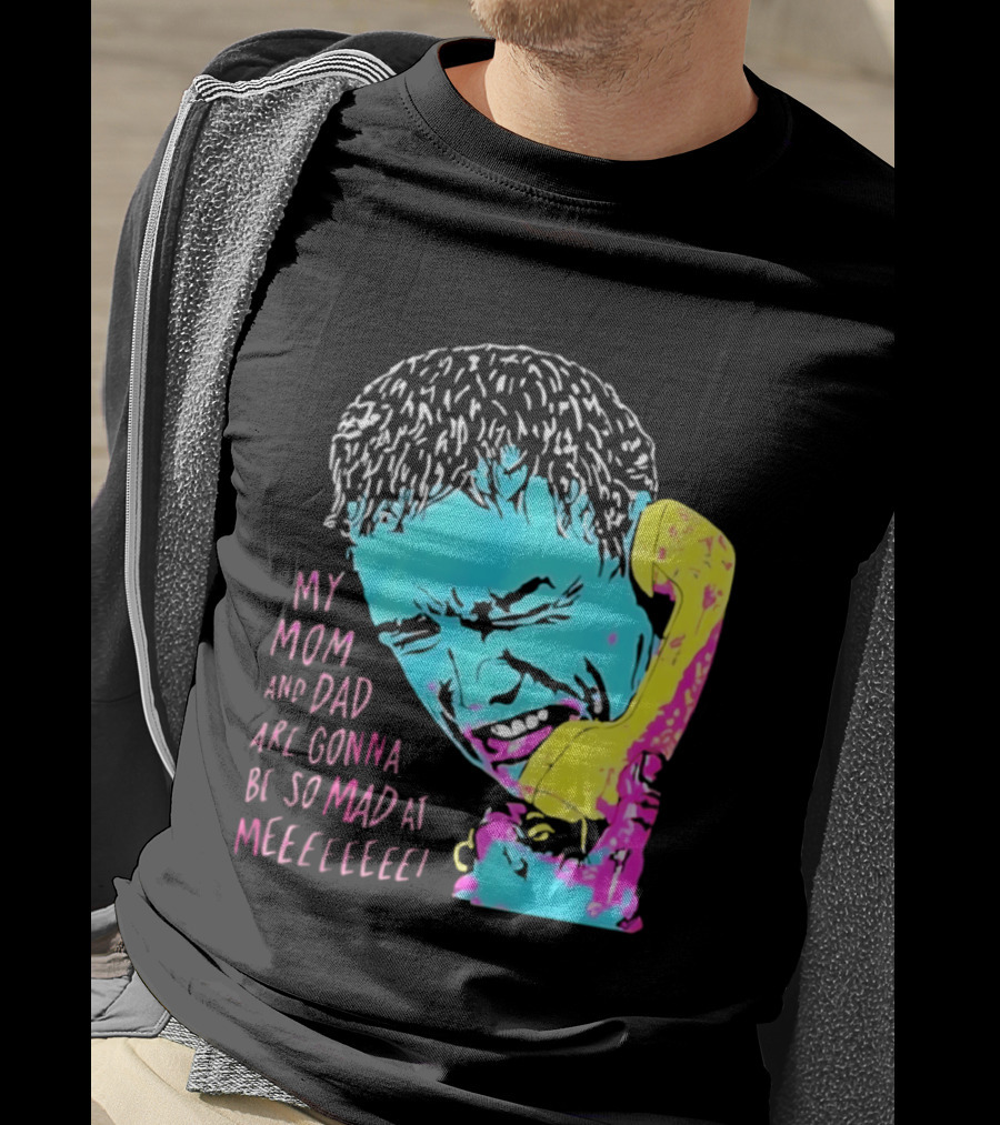 My Mom And Dad Are Gonna Be So Mad At Me Kevin McCallister Home Alone Phone Scene Retro Pop T-Shirt