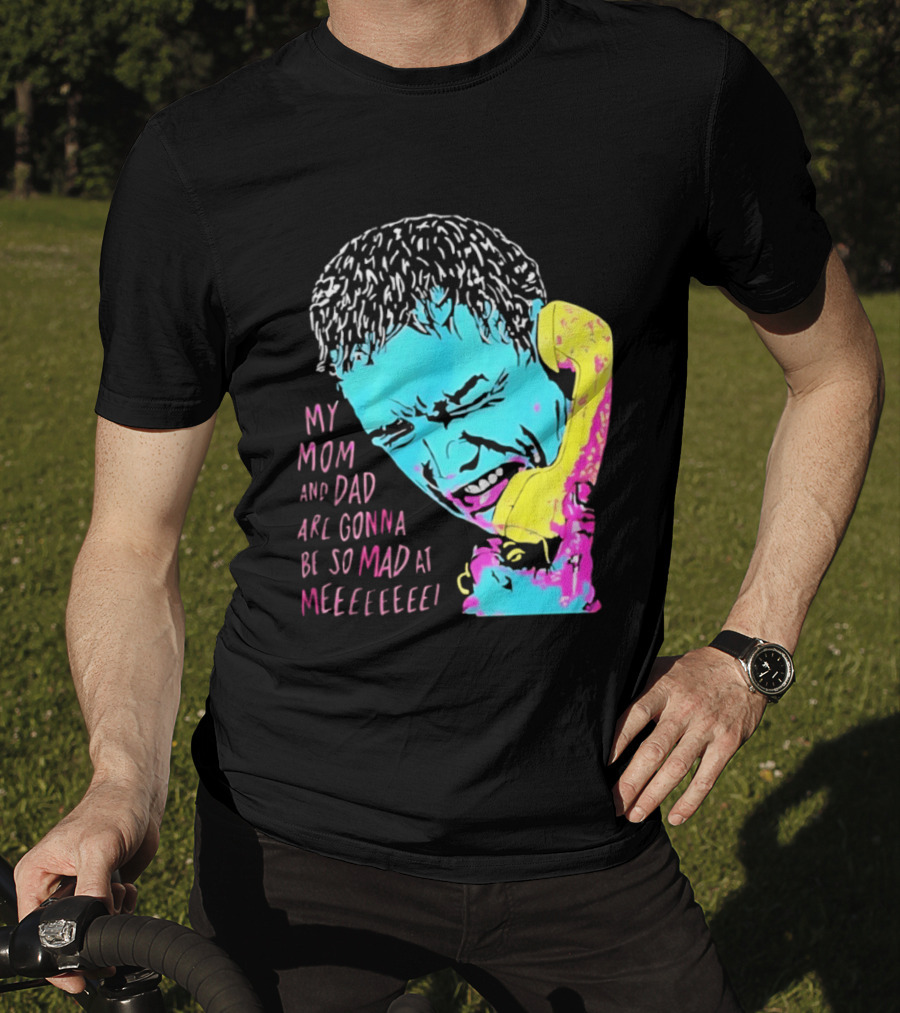 My Mom And Dad Are Gonna Be So Mad At Me Kevin McCallister Home Alone Phone Scene Retro Pop T-Shirt