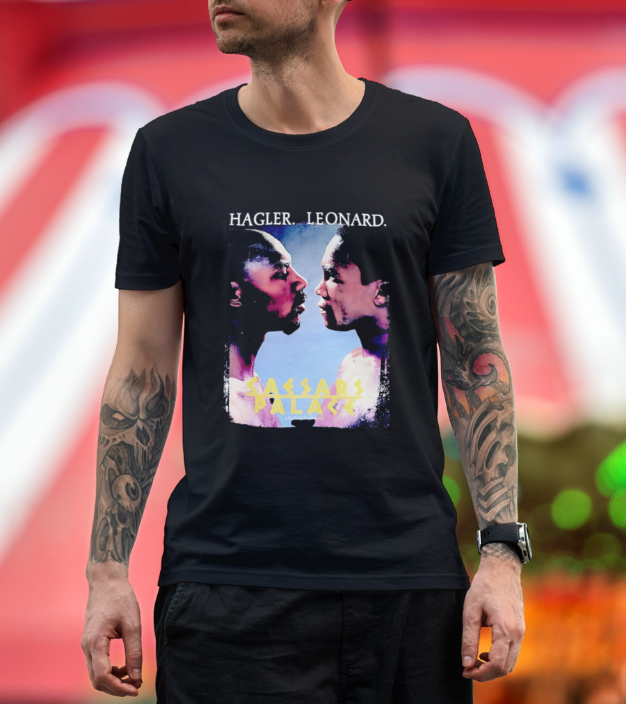 Hagler Leonard Caesars Palace Boxing Match Showdown T-Shirt