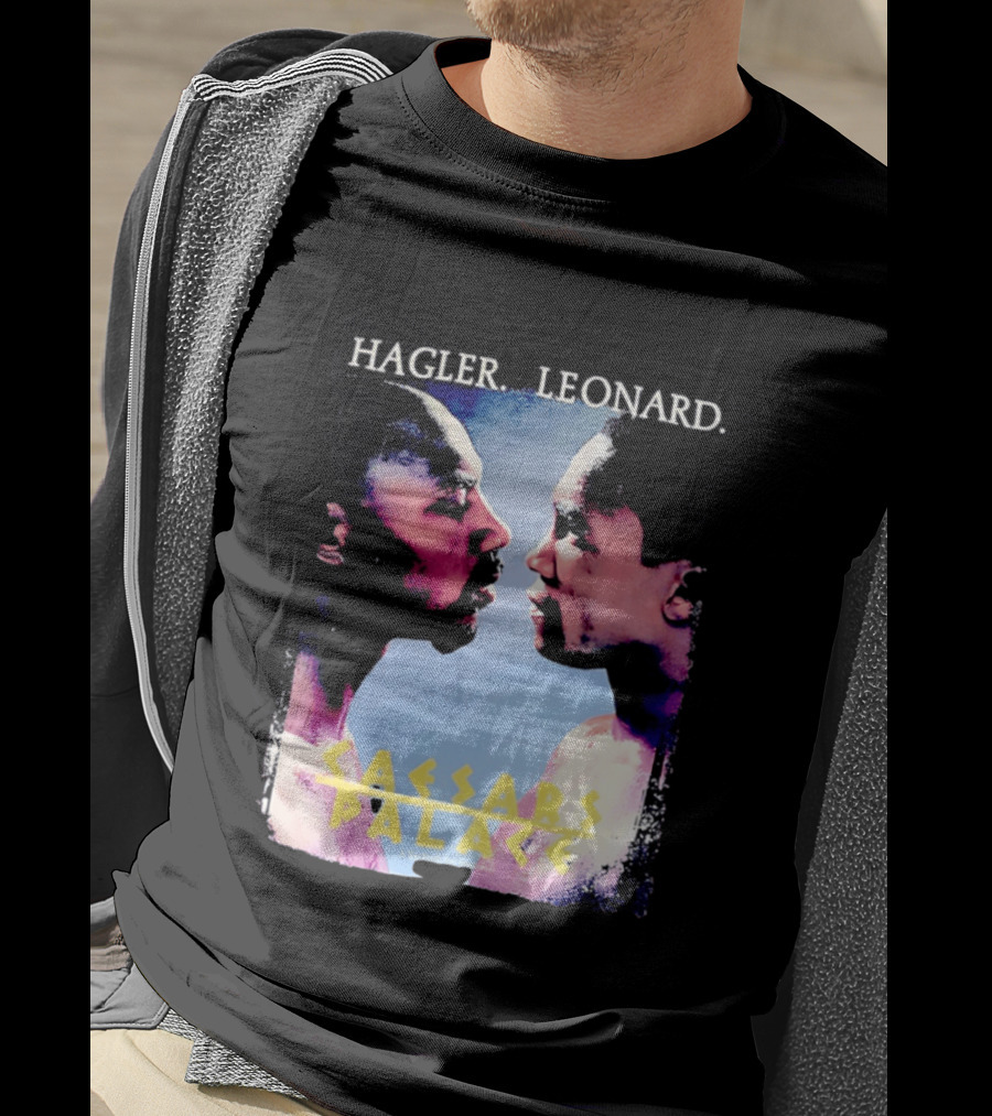 Hagler Leonard Caesars Palace Boxing Match Showdown T-Shirt