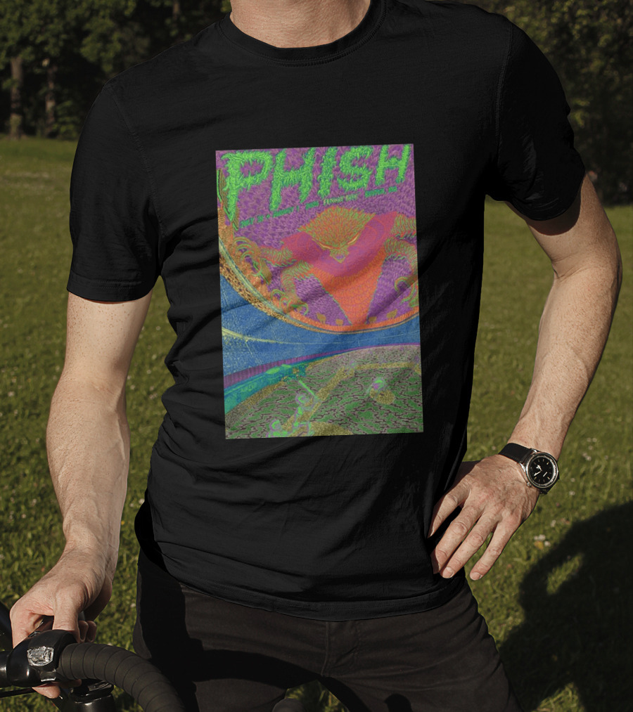 Phish Fenway Park Boston MA Tour July 31 Aug 1 2026 Colorful Psychedelic Dragon T-Shirt