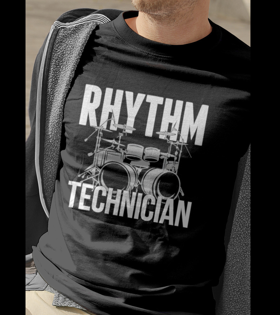 Rhythm Technician Drummer Drums Percussion T-Shirt
